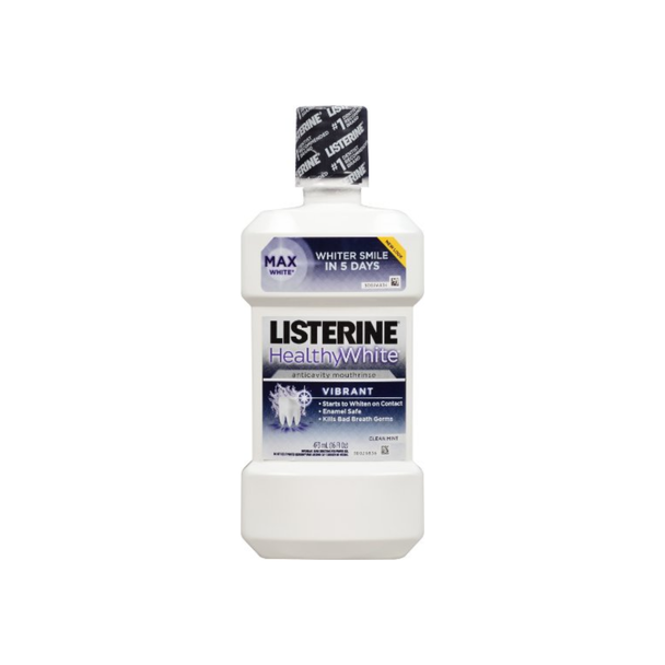 Listerine Whitening Anticavity Mouthwash, Vibrant, Clean Mint 16 oz