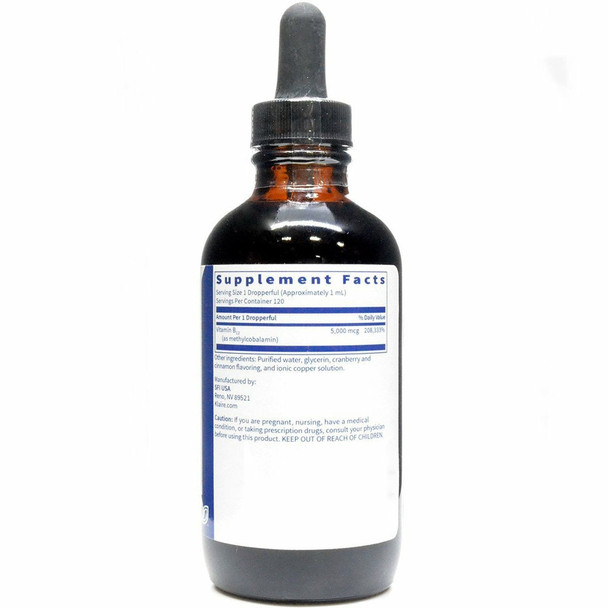 B12 Liquid Methylcobalamin 5 mg 4 oz by Klaire Labs