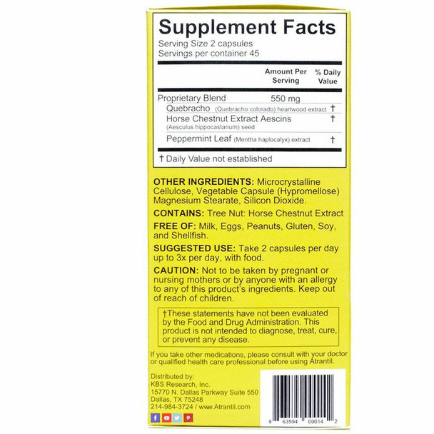 Atrantil Digestive Supplement 90 capsules by Atrantil