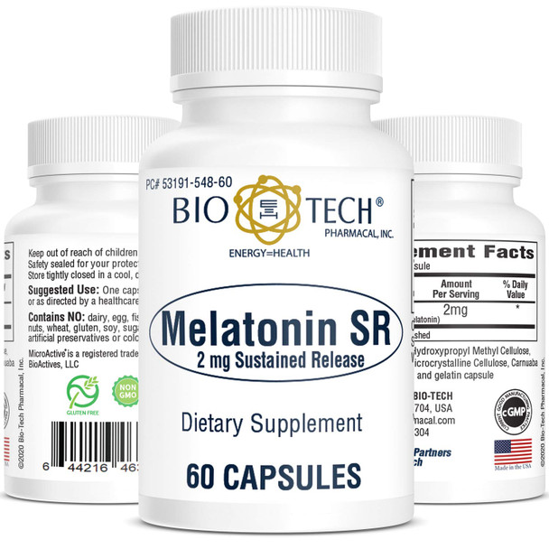 Melatonin Sr 2 Mg 60 Caps By Bio-Tech