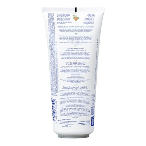 Mustela Detangling and Nourishing Cream Shampoo Natural Shea Butter and Avocado Curly