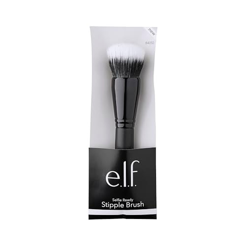 E.L.F. Domed Stipple Brush Makeup Brush For Blending Product Into Skin Creates