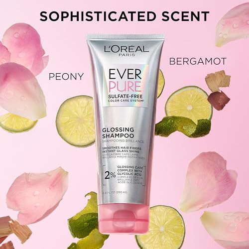 LOreal Paris Sulfate Glossing Lamination Hair Mask 5Minute RinseOff Hair Treatment With Caring Everpure 5.1 Fl Oz