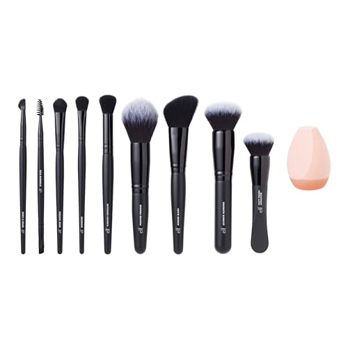 E.L.F. Ten Out Of Ten Brush Set Brush Kit Brushes For Face 10 Piece