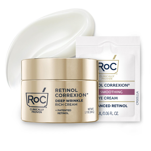 Roc Deep Wrinkle Rich Cream Fragrance Daily AntiAging Firming Cream For 1.7Oz
