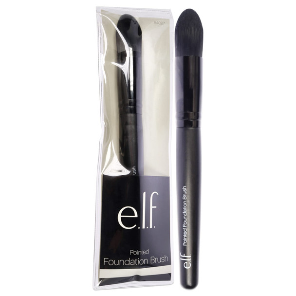 E.L.F. Pointed Foundation Brush Tapered Brush Head For Concealing Highlighting and Contouring