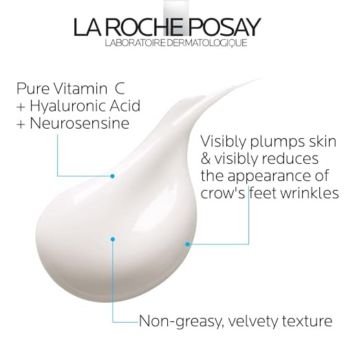 La Roche-Posay RochePosay Redermic C Pure Vitamin C Eye Cream With Hyaluronic Acid 0.5 Fl Oz Pack Of 1