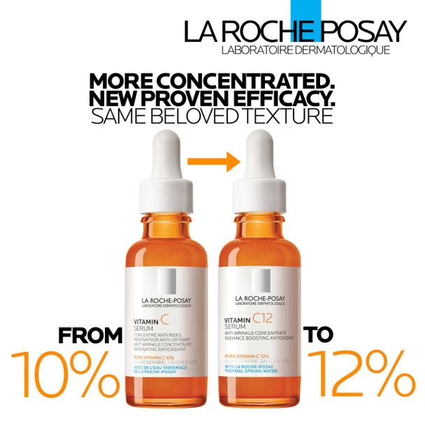 La Roche-Posay Pure Vitamin C Serum For Face With Hyaluronic Acid and Salicylic