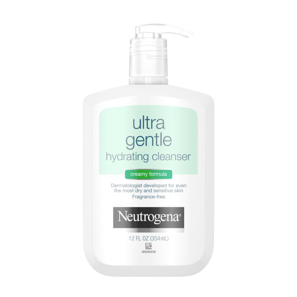 Neutrogena Ultra Gentle Cream To Foaming Face Wash For Sensitive Skin FragranceFree 12 Fl Oz