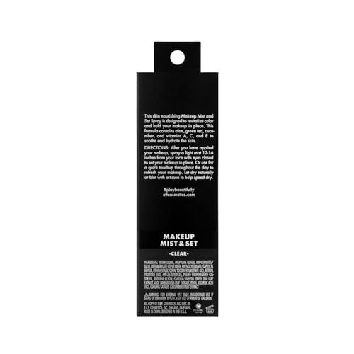 E.L.F. Makeup Mist and Set Small Lightweight Long Lasting AllDay Wear Revitalizes 2.02 Fl Oz