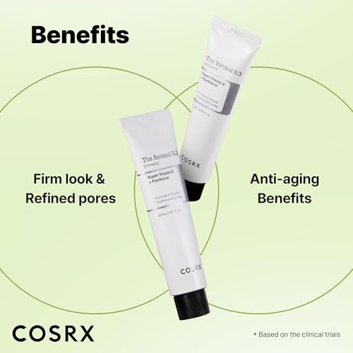 Cosrx Retinol 0.3% Cream AntiAging Eye and Neck Cream With Retinoid Treatment 0.67 Oz