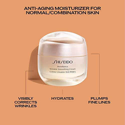 Shiseido Benefiance Wrinkle Smoothing Cream AntiAging Moisturizer For Normal and Combination Skin 50 Ml