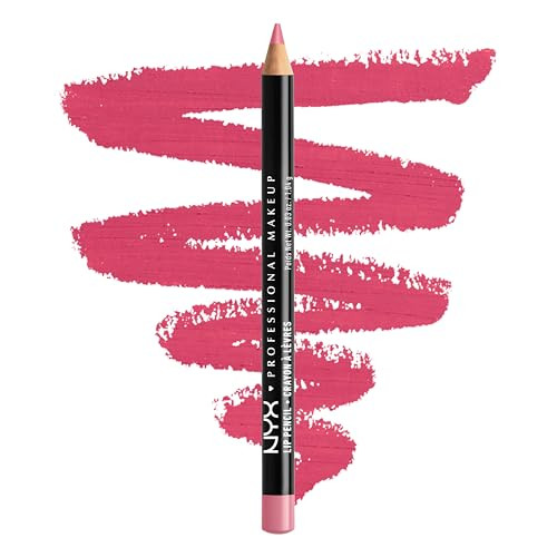 Nyx Professional Makeup Slim Lip Pencil LongLasting Creamy Lip Liner Pink 0.04 Oz