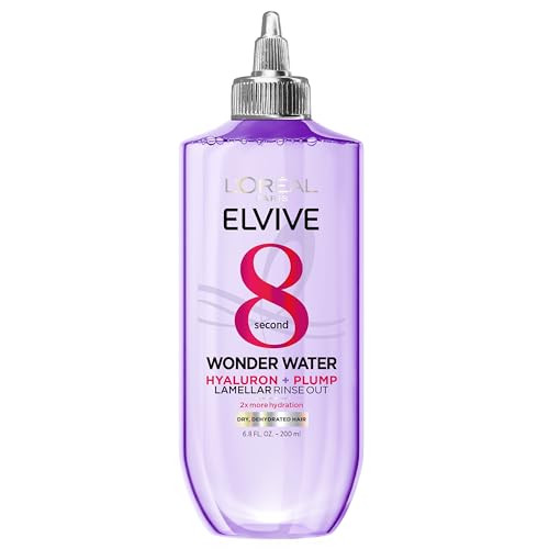 LOreal Paris Elvive Hyaluron Plump Flash Hydration Wonder Water Hair Rinse 8 Second 6.8 Fl Oz