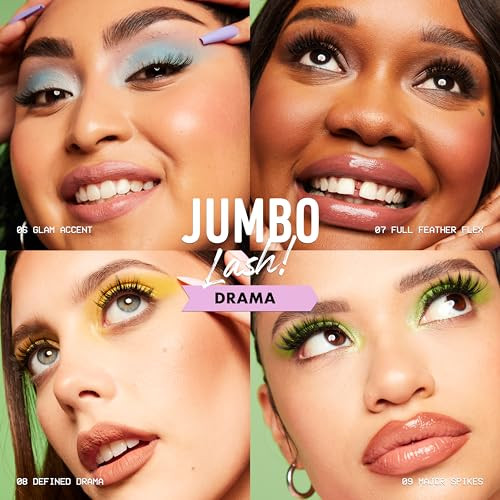 Nyx Professional Makeup Jumbo Lash Vegan False Eyelashes Up To 12Hr Wear Reusable Fake
