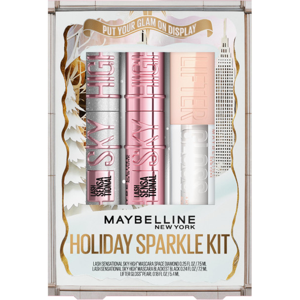 Maybelline Lash Sensational Holiday Makeup Kit Includes FullSize Sky High Mascara And