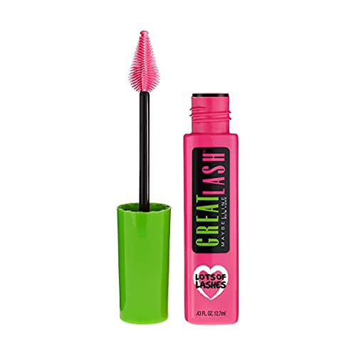Maybelline York Great Lash Lots Of Lashes Washable Mascara Very Black .43 Ounces Pack Of 3
