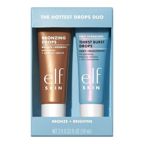 E.L.F. Skin The Hottest Drops Duo Holy Hydration Thirst Burst and Bronzing