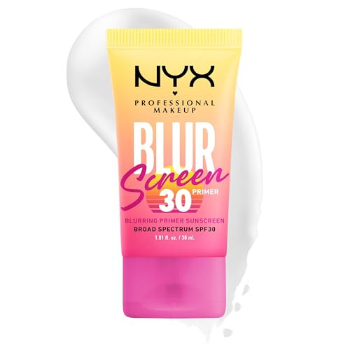 Nyx Professional Makeup Blurscreen Spf 30 Primer 3In1 Blurring Makeup Primer With Sunscreen Vegan