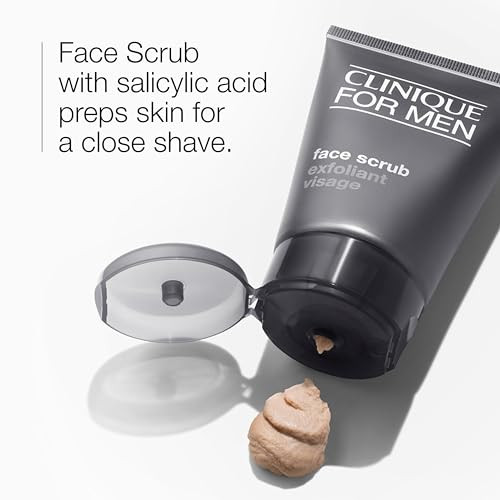 Clinique For Men Exfoliating + Cleansing Face Scrub With Salicylic Acid With 3.4 Fl Oz