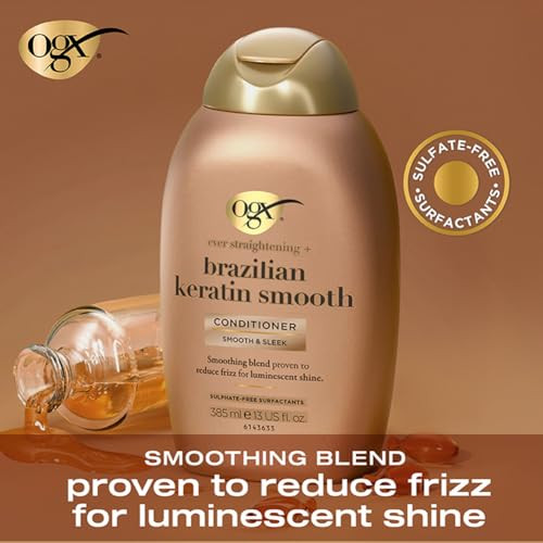 Ogx Organix Ogx Conditioner Brazilian Therapy Pack Keratin Pack Of 3 384Ml Pack Of 3