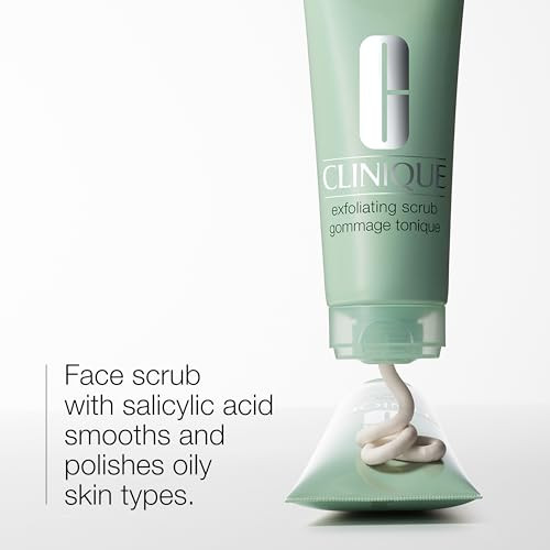 Clinique Exfoliating Face Scrub With Salicylic Acid For Oily Skin Types Refreshing 3.4 Fl Oz