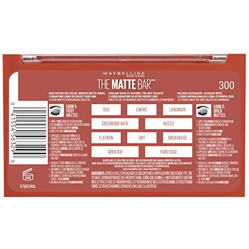 Maybelline York The Matte Bar Eyeshadow Palette 300 The Matte Bar 1 Count