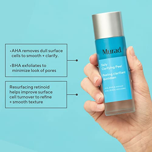Murad Daily Clarifying Peel Retinoid Salicylic And Glycolic Acid Aha/Bha Exfoliating Liquid 3.2 Fl Oz
