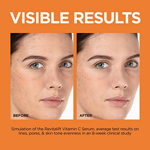 LOreal Paris Revitalift 12% Pure Vitamin C Serum Brightening Serum For Face With 1 Oz