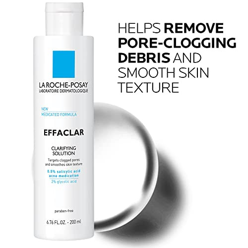 La Roche-Posay RochePosay Effaclar Clarifying Solution Acne Toner With Salicylic Acid And Glycolic
