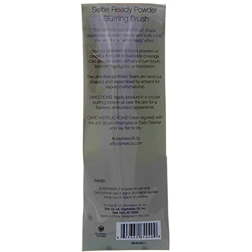 E.L.F. Powder Blurring Brush Makeup Brush For Creating A SoftFocus Finish Great