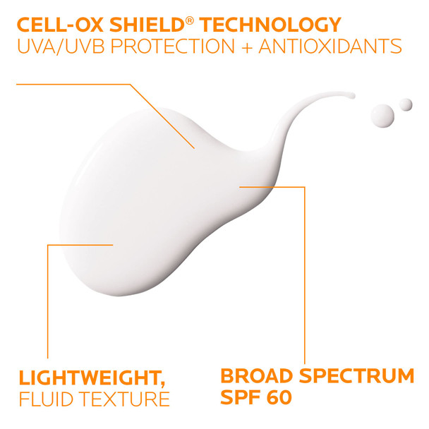 La Roche-Posay Anthelios Light Fluid Facial Sunscreen Spf 60 Lightweight Sunscreen For Face