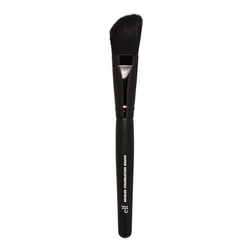 E.L.F. E.L.F Cosmetics Angled Foundation Brush Synthetic Brush Designed For Precise Makeup
