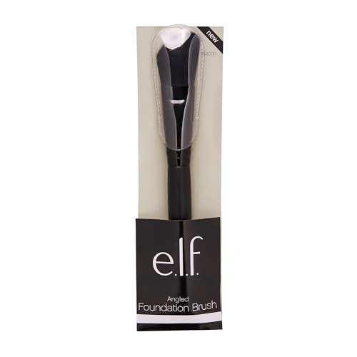 E.L.F. E.L.F Cosmetics Angled Foundation Brush Synthetic Brush Designed For Precise Makeup