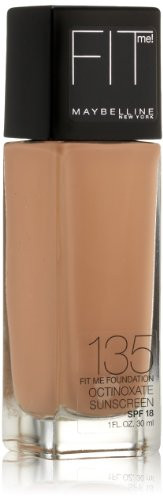 Maybelline York Fit Me Foundation 135 Creamy Natural Spf 18 1.0 Fluid Ounce