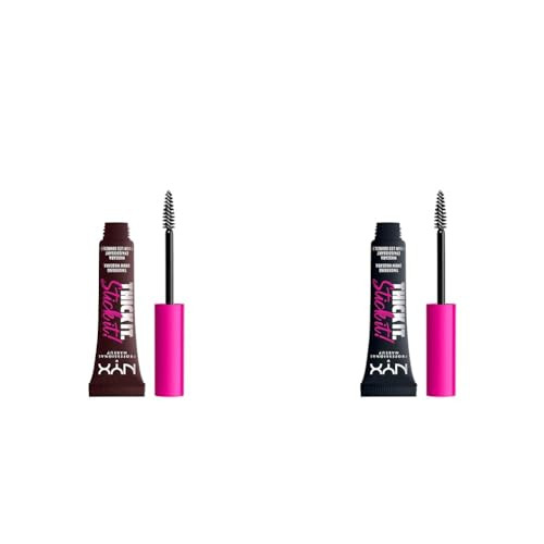 Nyx Professional Makeup Thick It Stick It Thickening Brow Mascara Bundle Espresso and Black