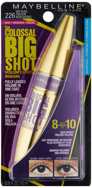 Maybelline York Volum Express The Colossal Big Shot Waterproof Mascara Very 0.32 Fl. Oz 1 Count