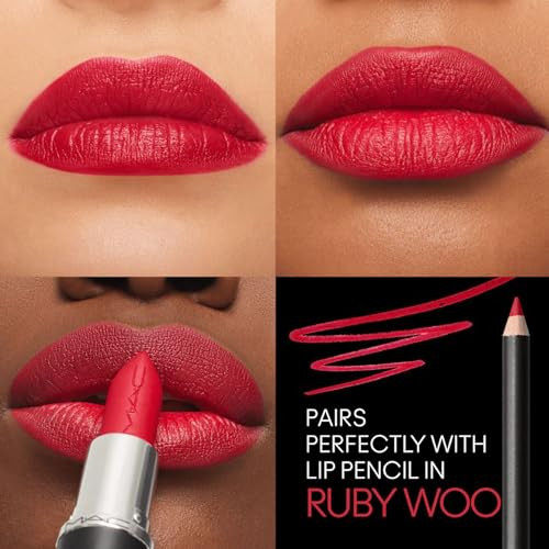Mac ximal Silky Matte Ruby Woo By Mac For Women Lipstick 0.11 Oz