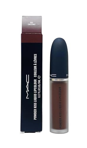 Mac Cosmetics Powder Kiss Liquid Lipcolour 955 Chestnut Deep Warm Brown / .17 Oz