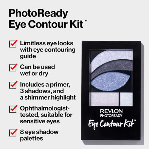 Revlon Eyeshadow Paette Photoready Eye Makeup Creamy Pigmented In Blendable Matte and 0.01 Oz