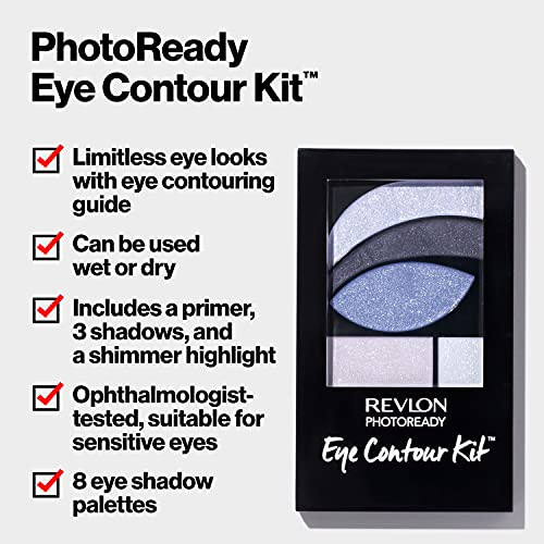 Revlon Eyeshadow Paette Photoready Eye Makeup Creamy Pigmented In Blendable Matte and 0.01 Oz