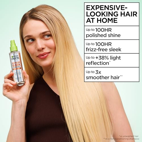 Garnier Fructis Diamond Sleek Hair Shine Spray Up To 100Hour Frizz Control 4.6 Fl Oz