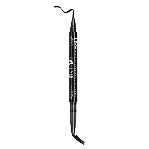 Nyx Professional Makeup TwoTimer Dual Ended Eyeliner Eyeliner Pencil Jet Black