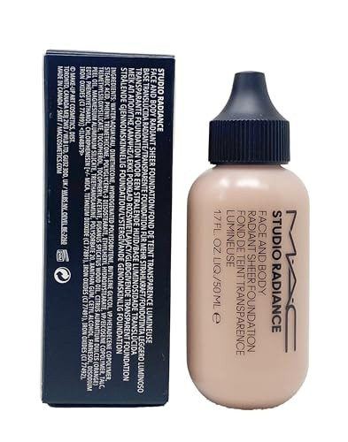 Mac Studio Radiance Face And Body Radiant Sheer Foundation W4 Rosy Beige 1.7 Fl Oz