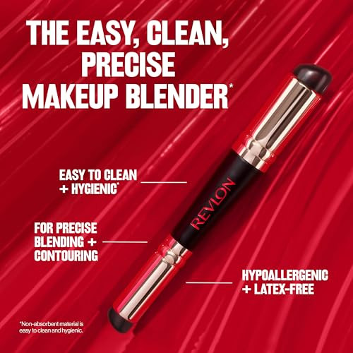 Revlon Dual Ended Jelly Makeup Blender Tool Silicone Makeup Applicator For Blush 1 Count