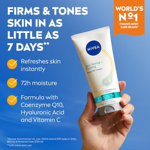Nivea Nourishing Hydration Skin Firming Body Lotion + Skin Firming and Toning 16.9 Fl Oz