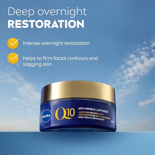 Nivea Q10 Night Cream With Coenzyme Q10 And Organic Argan Oil Advanced 50 Ml