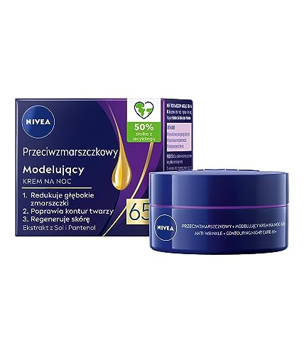 Nivea AntiWrinkle + Contouring Night Cream For Mature Skin 65+ Intensive Overnight 50 Ml