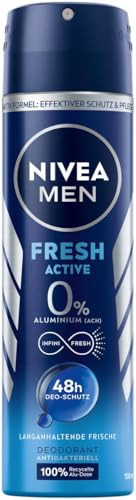 Nivea Men Fresh Active Deodorant Spray 6 X Pack Of 6 150 Ml Pack Of 6