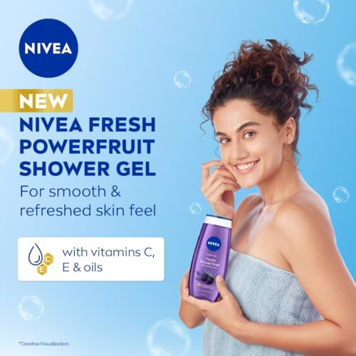Nivea Power Fruit Fresh Shower Gel Refreshing Body Wash 250 Ml